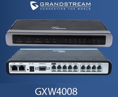 تنظیمات مربوط به دستگاه Gatway Grandstream مدل GXW4008